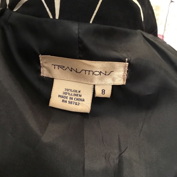 Transitions Pattern Blazer Single Button Jacket - Picture 7 of 8